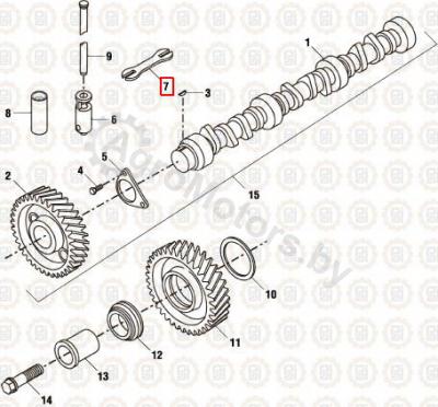 Соединительная пластина толкателя 1813892C1 Вид 2
