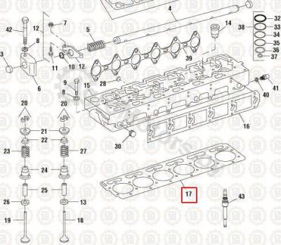 Прокладка ГБЦ NAV1830189C2 Вид 2