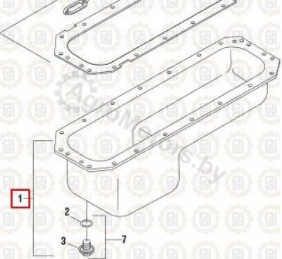 Масляный поддон 1823740C93 Вид 1