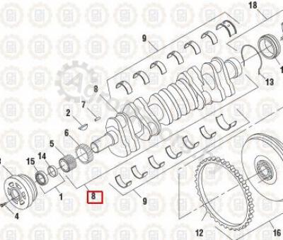 Коленвал NAV1830597C92 Вид 1
