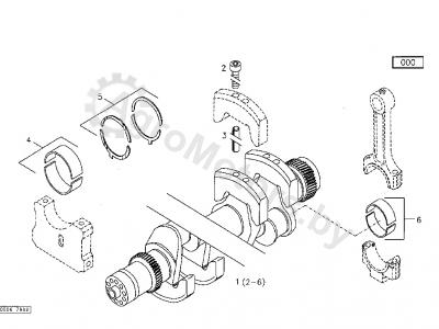 Вкладыш коренной STD DEUTZ AG ORIGINAL 02931286AG Вид 1