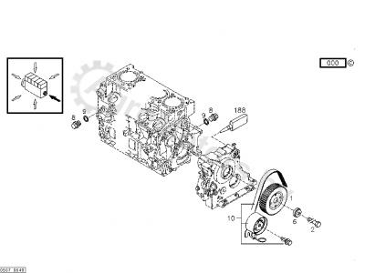 Набор ремонтный ГРМ (ремень, ролик, болт) ORIGINAL DEUTZ 02931480 Вид 2