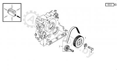 Ремкомплект ГРМ (ремень+ролик+болт) ORIGINAL DEUTZ 02929933 Вид 2