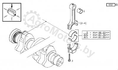 Вкладыш шатунный ORIGINAL DEUTZ AG 04284147 Вид 1