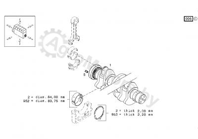 Вкладыш коренной ORIGINAL DEUTZ AG 02931071 Вид 2