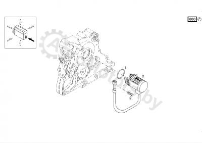 Клапан электромагнитный останова 12V 04103812 Вид 2