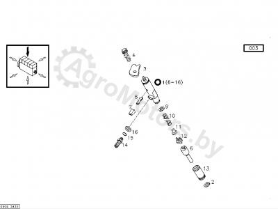 Nozzle cap nut 01318365 Вид 1